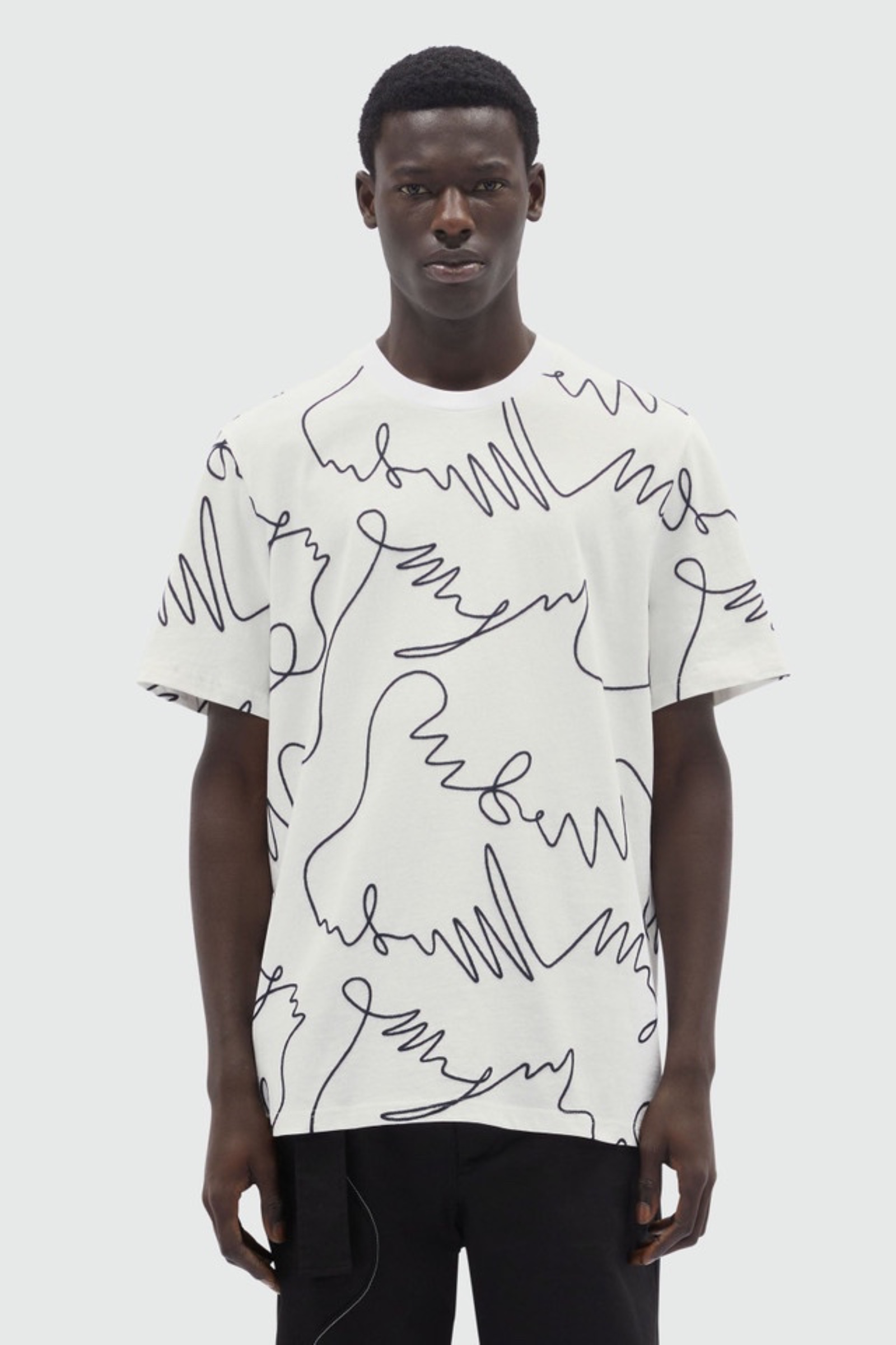 MSGM MARŠKINĖLIAI B&W