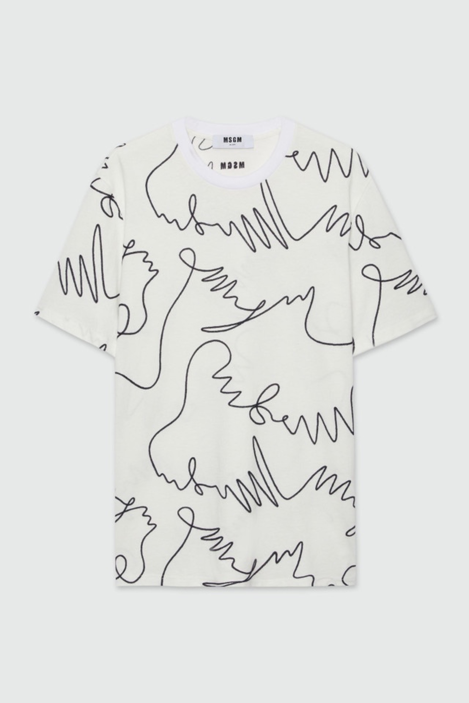 MSGM MARŠKINĖLIAI B&W - Image 3