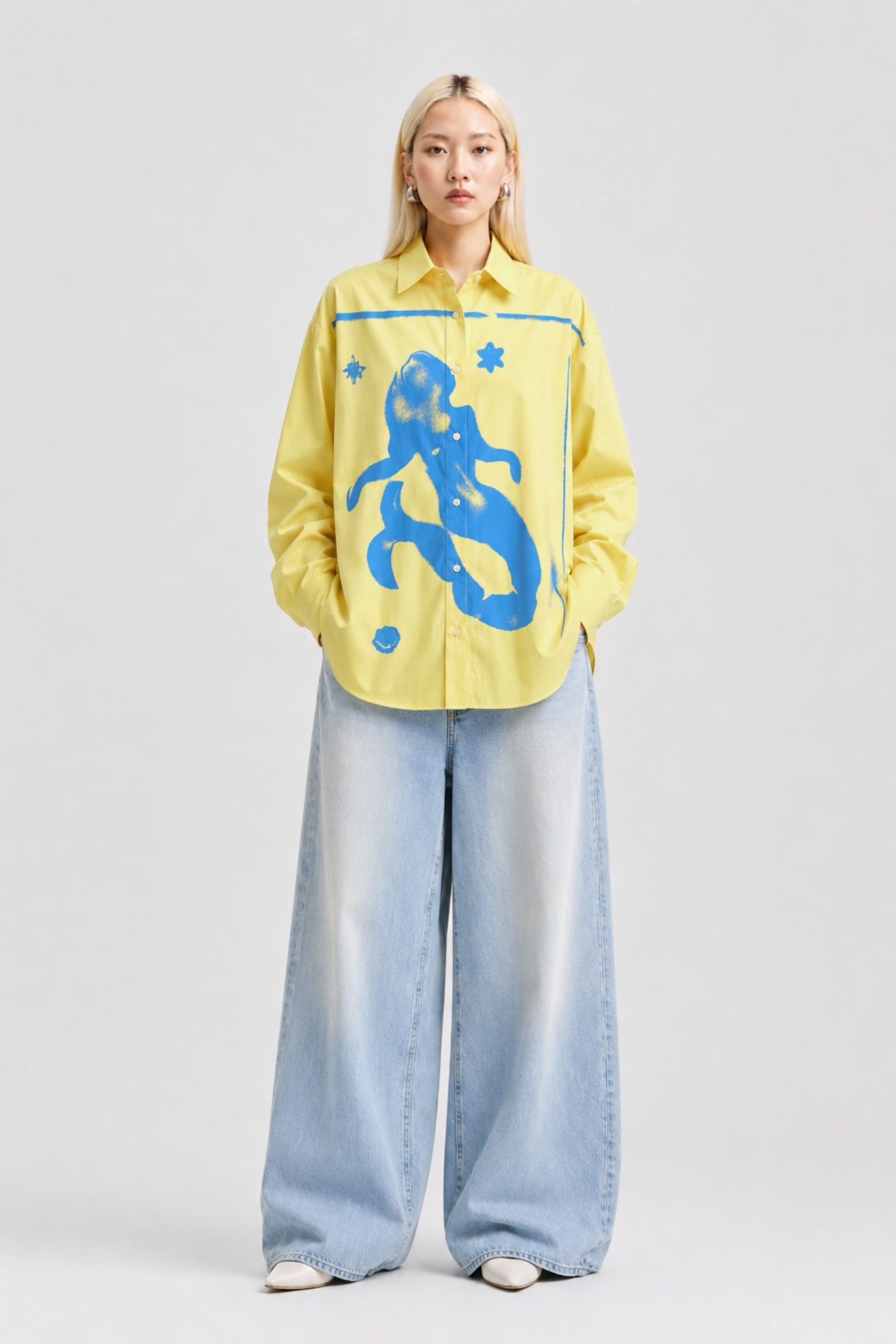 MSGM MARŠKINIAI YELLOW