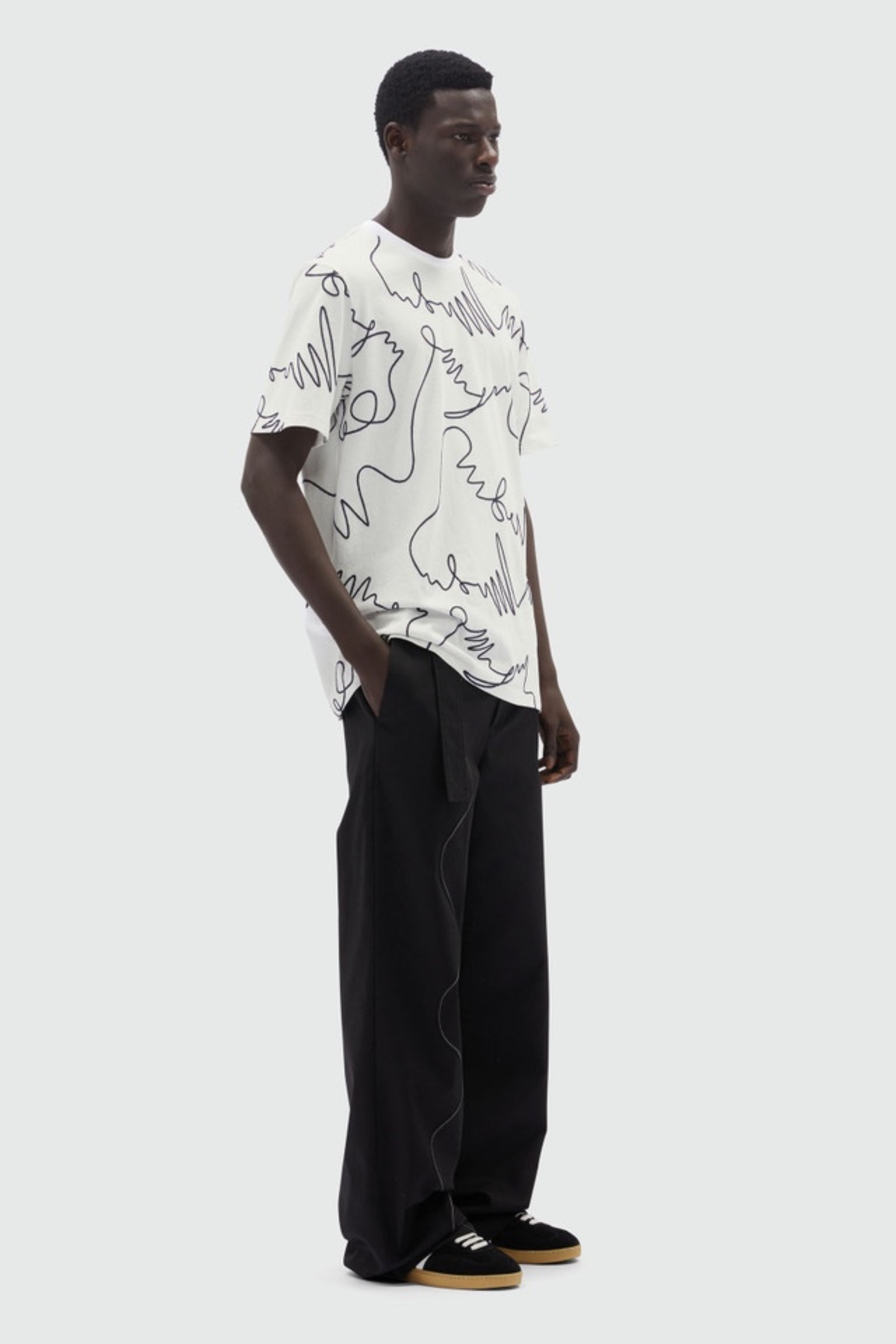 MSGM MARŠKINĖLIAI B&W - Image 2