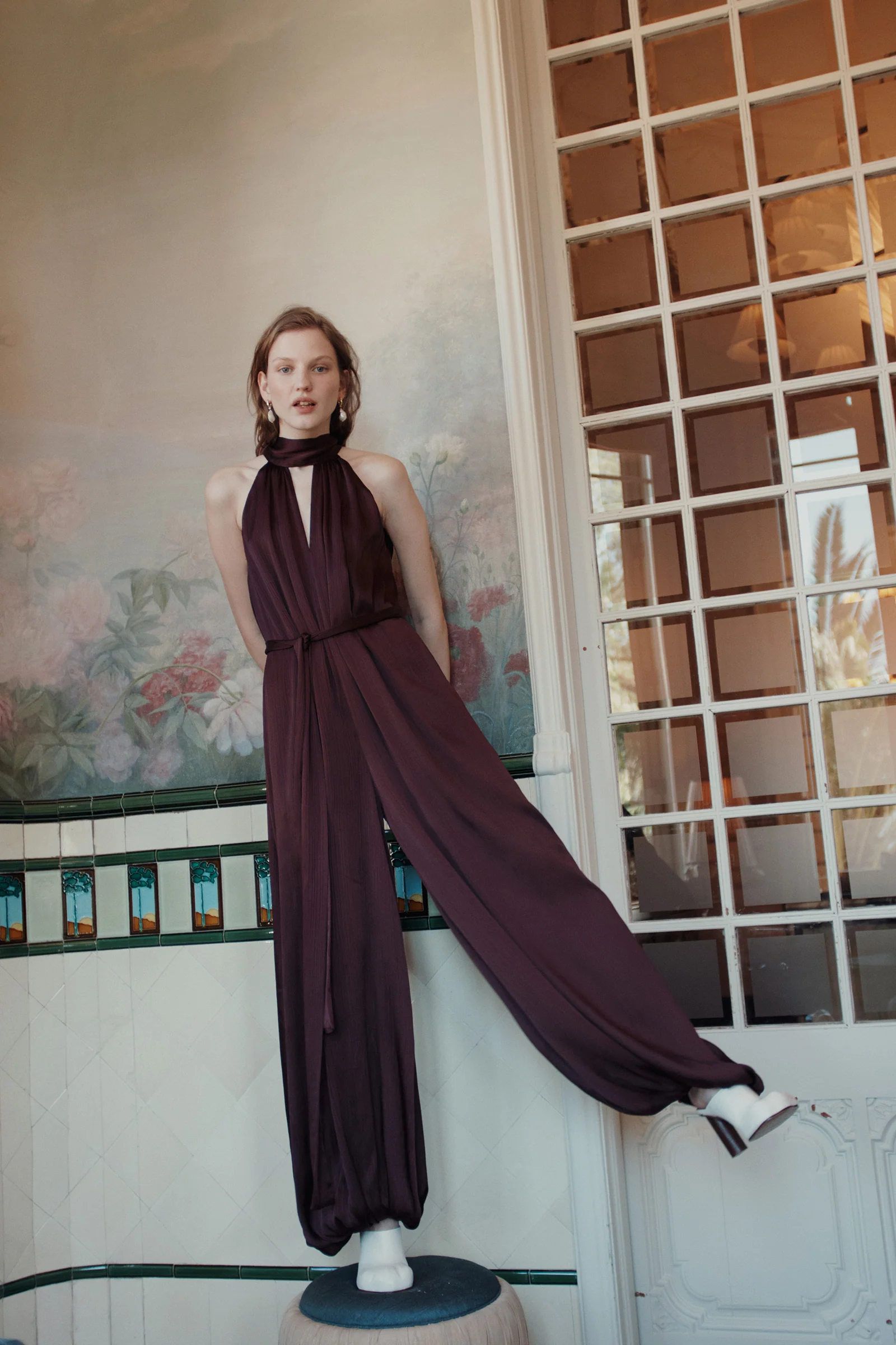 ZENITH JUMPSUIT POMEGRANATE