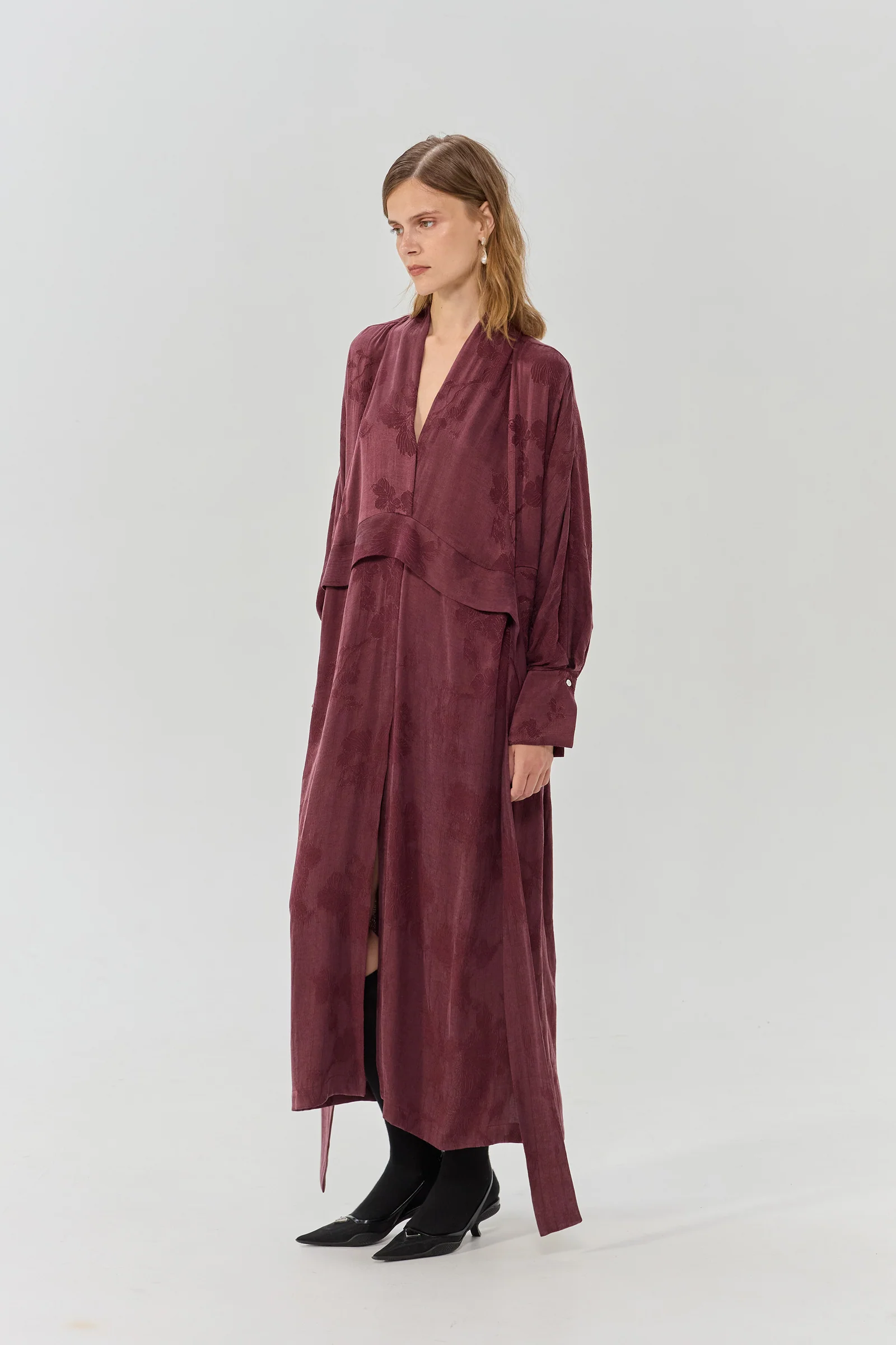 FREYA KIMONO BORDEAUX - Image 2