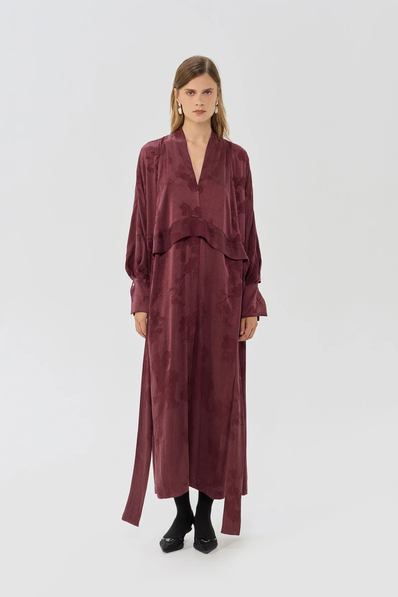 FREYA KIMONO BORDEAUX